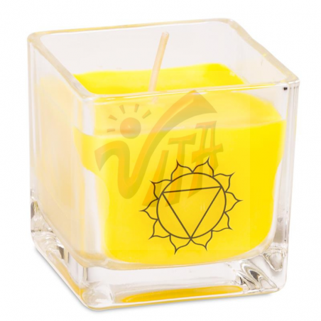 3° Chakra Candela profumata Bergamotto & Pompelmo in cera di colza