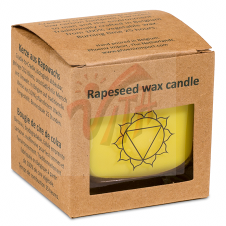 3° Chakra Candela profumata Bergamotto & Pompelmo in cera di colza