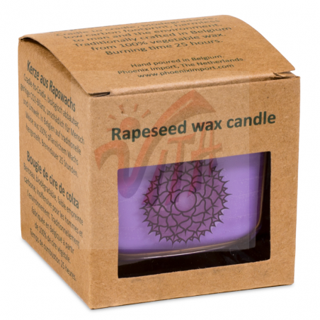 7° Chakra Candela profumata Patchouli & Incenso in cera di colza