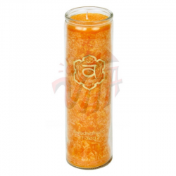 2° Chakra Candela stearina al profumo di Cedro, Abete e Rosmarino 2