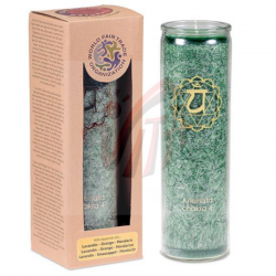 4° Chakra Candela Stearina al profumo di Lavandina, Arancia e Mandarino
