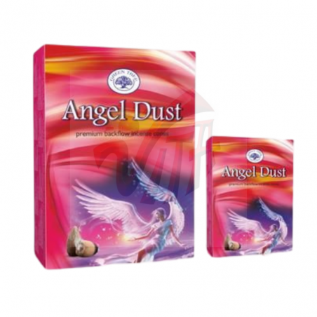 Polvere d'Angelo 12 Coni Incenso a riflusso Green Tree Angel Dust Backflow Masala