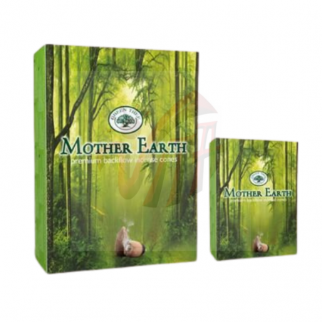 Madre Terra 12 Coni Incenso a riflusso Green Tree Mother Earth Backflow Masala