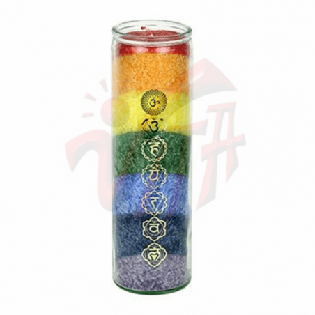 Candela Stearina al Caprifoglio e Cedro - 7 Chakra e Benessere