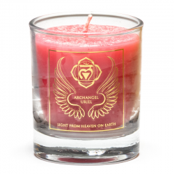 1° Chakra Candela profumata alla Stearina Arcangelo Uriel