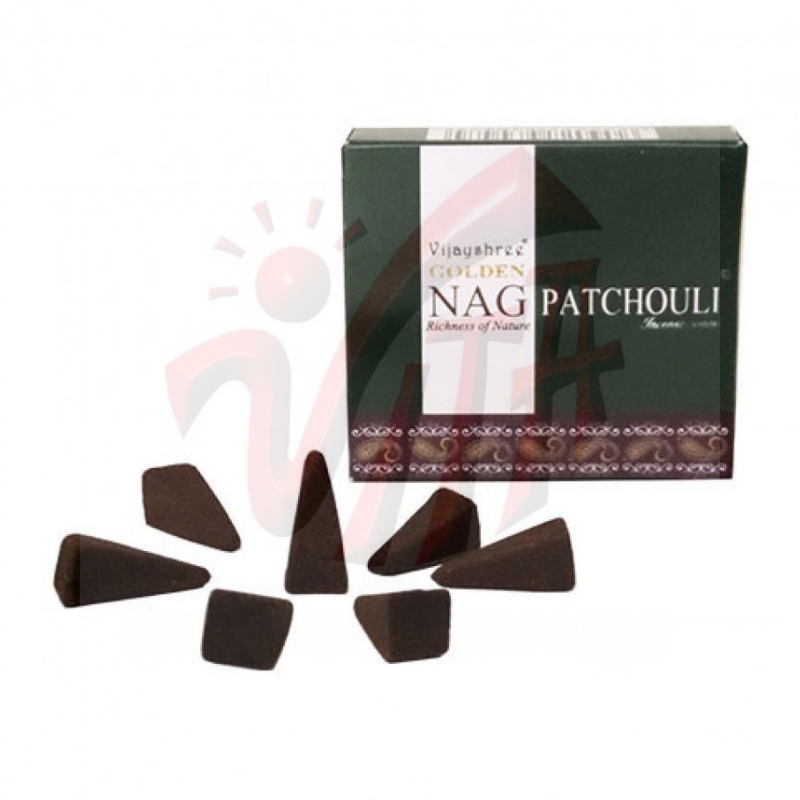Golden Nag Patchouli Coni Incenso Vijayshree Patchouli Masala