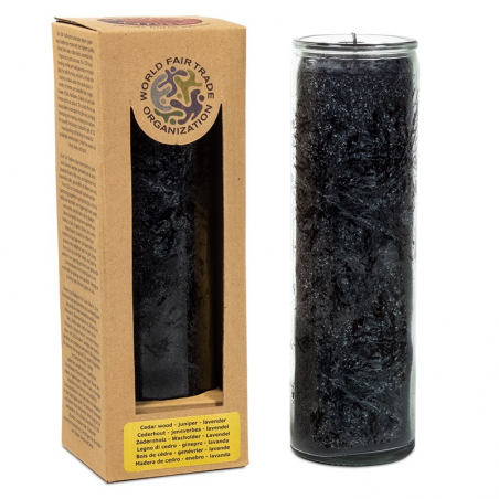Candela stearina al profumo di Cedro, ginepro e lavanda - Foresta Nera