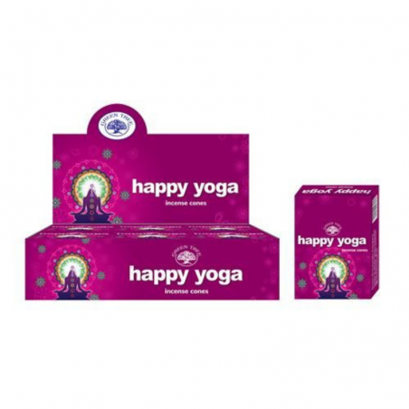 Happy Yoga Coni Incenso Masala Green Tree
