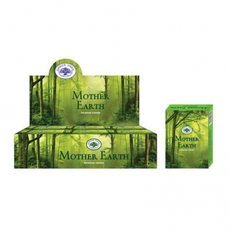 Madre Terra 10 Coni Incenso Green Tree Mother Earth Masala