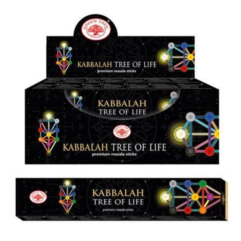 Albero della Vita Bastoncini incenso Green Tree Kabbalah Tree of Life Premium Masala