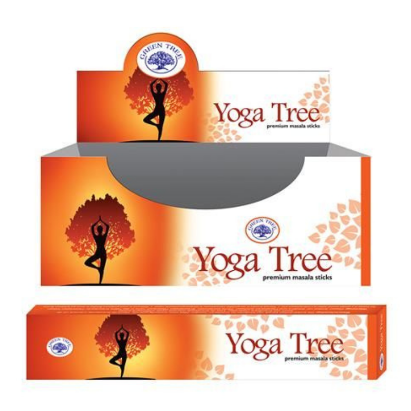 Albero dello Yoga Bastoncini incenso Premium Green Tree Yoga Tree Masala