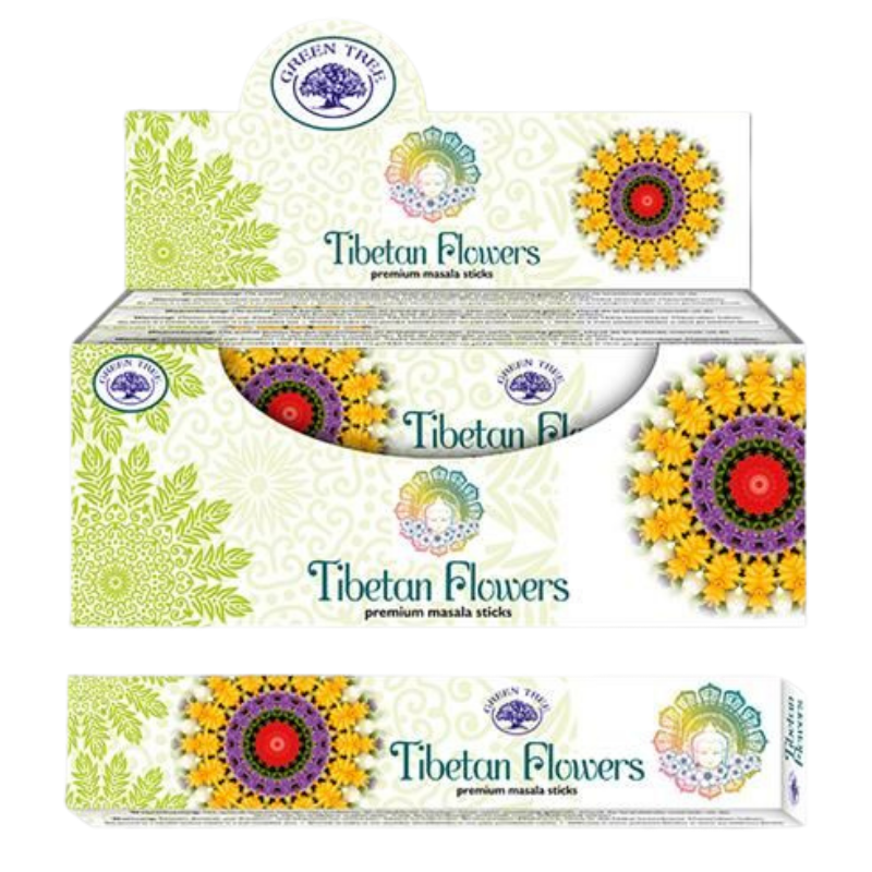 Fiori Tibetani Bastoncini incenso Green Tree Tibetan Flowers Premium Masala