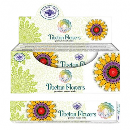 Fiori Tibetani Bastoncini incenso Green Tree Tibetan Flowers Premium Masala
