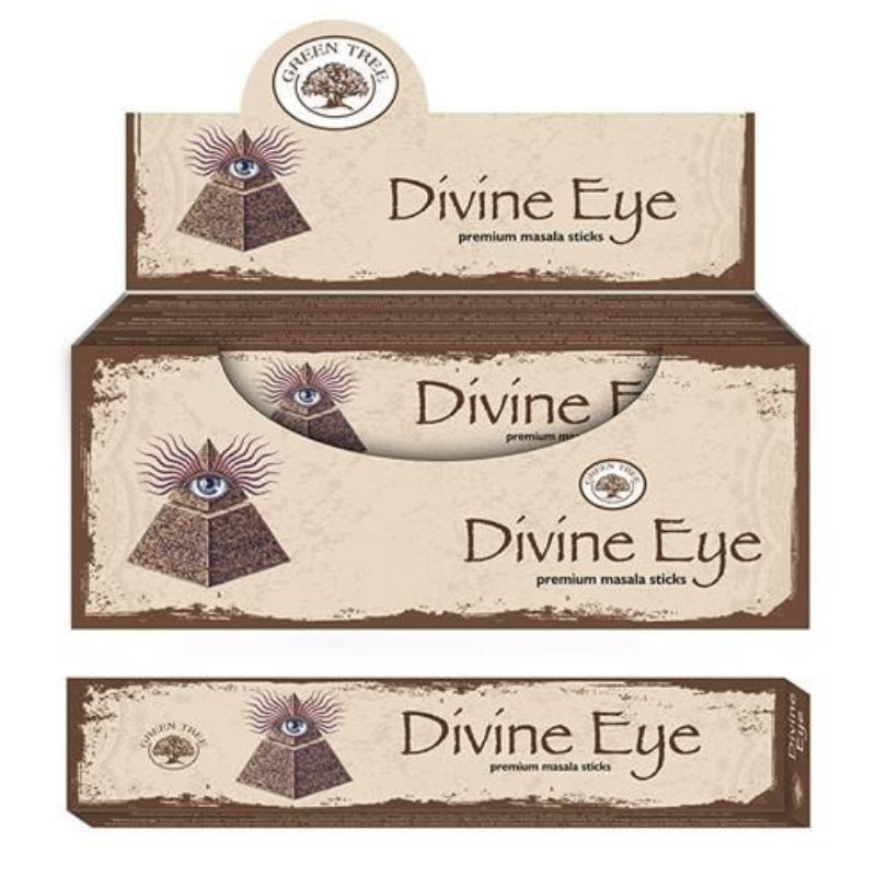 Divine Eye Bastoncini incenso Green Tree Premium Masala