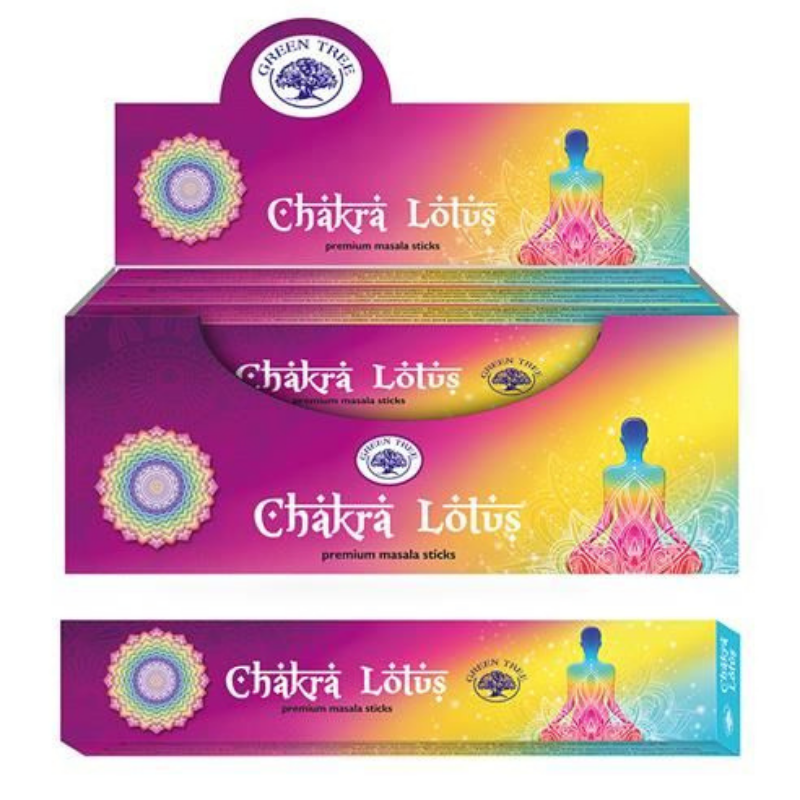 Chakra Lotus Incenso Masala Green Tree – Premium
