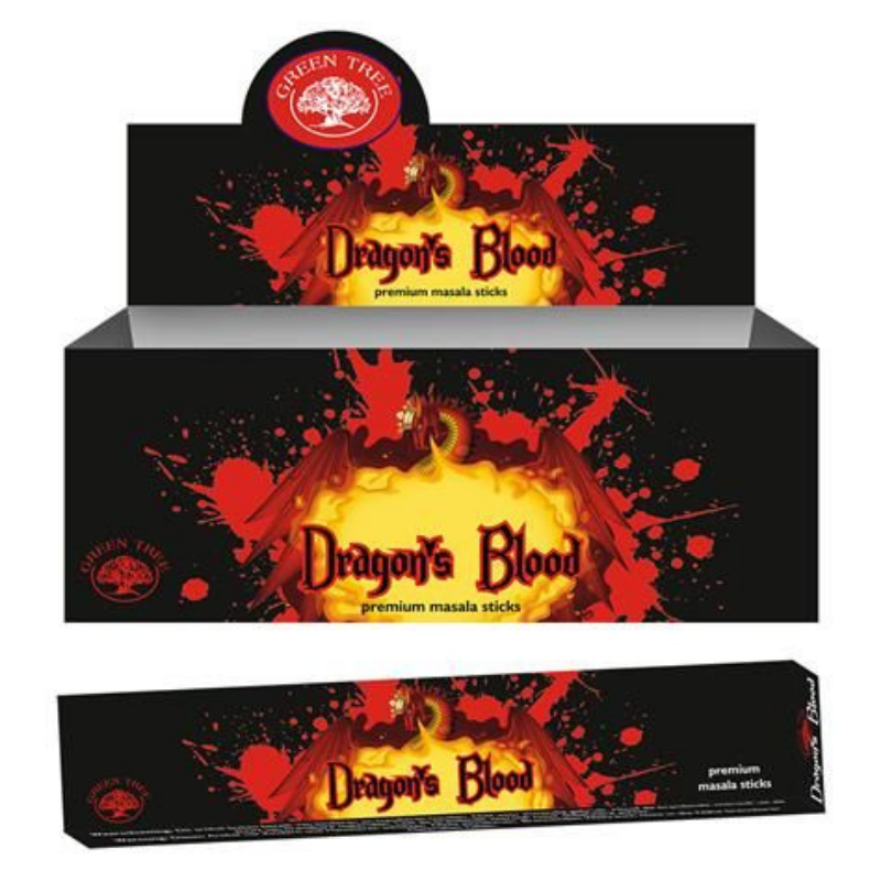 Sangue di Drago Bastoncini incenso Green Tree Dragon Blood Premium Masala