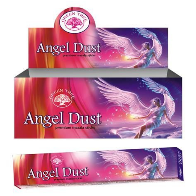 Polvere d'angelo Bastoncini incenso Green Tree Angel Dust Premium Masala