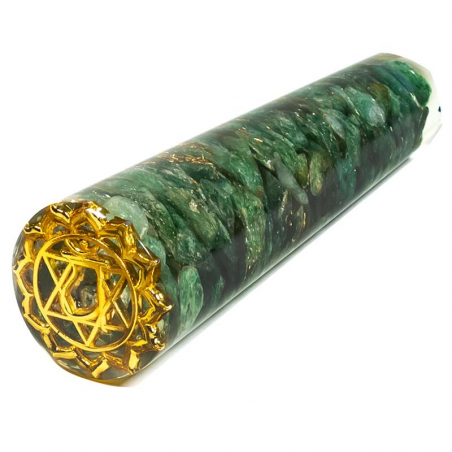 Bacchetta da massaggio in Orgonite - 4° Chakra Anahata