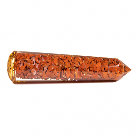 Bacchetta da massaggio in Orgonite - 1° Chakra Muladhara