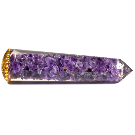 Bacchetta da massaggio in Orgonite - 7° Chakra Sahasrara