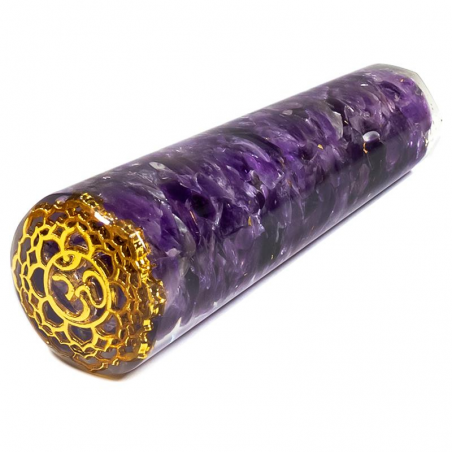 Bacchetta da massaggio in Orgonite - 7° Chakra Sahasrara