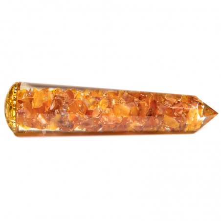 Bacchetta da massaggio in Orgonite - 2° Chakra Swadhistana