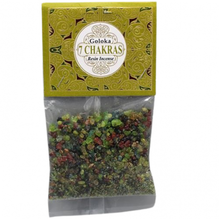 7 Chakra Resina in grani Goloka 7 Chakras - Sacchetto da 30gr.