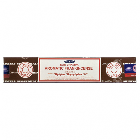 Incenso Satya Nag Champa Aromatic Frankincense - Sacralità e Armonia