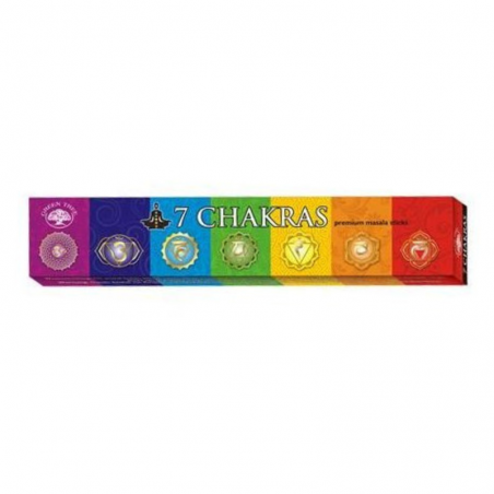7 Chakra Bastoncini incenso Green Tree Seven Chakra Premium Masala
