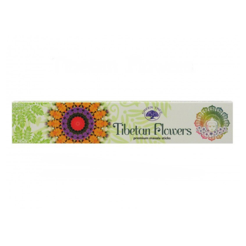 Fiori Tibetani Bastoncini incenso Green Tree Tibetan Flowers Premium Masala
