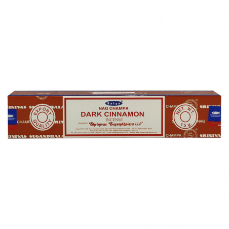 Dark Cinnamon Bastoncini incenso Satya Nag Champa Masala