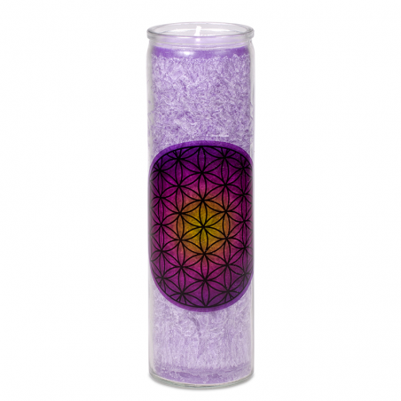 Candela stearina al profumo di Lavanda, Mandarino e Vaniglia - Fiore della Vita