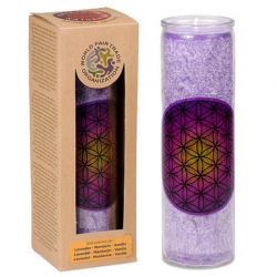 Candela stearina al profumo di Lavanda, Mandarino e Vaniglia - Fiore della Vita