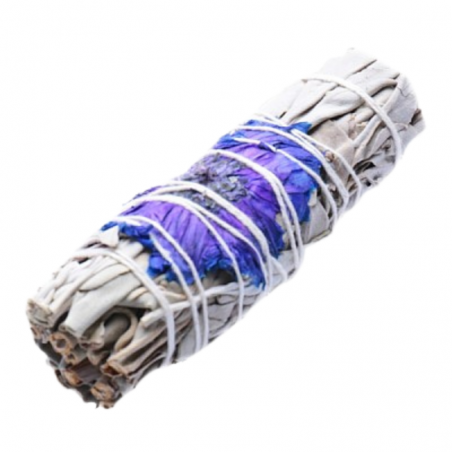 Salvia Bianca e Fiori Viola Smudge White Sage - (10-12cm - 30-35gr.)