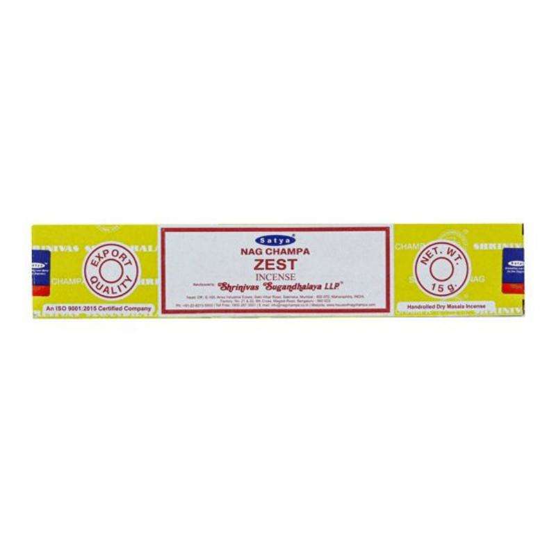 Zest Bastoncini incenso Satya Nag Champa Dry Masala