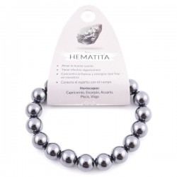 Braccialetto Ematite Magnetica perle in Pietra Naturale da 10mm