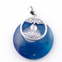 Agata e Albero della Vita Pendente Pietra Naturale