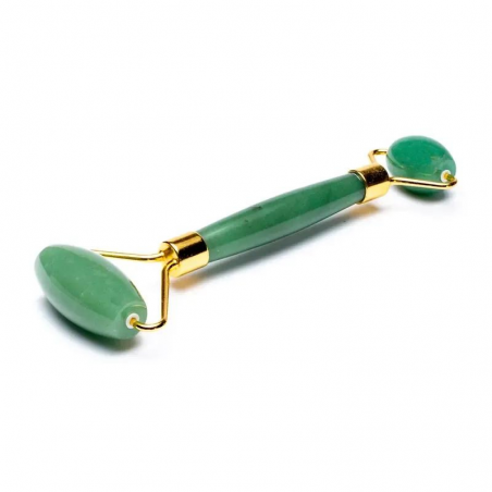 Avventurina Verde Rullo per massaggio Viso e Corpo - (14cm - 70gr.)