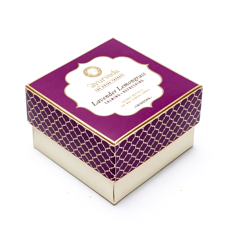 Lavanda Citronella Tridosha Candela profumata in vaso con due stoppini Song of India