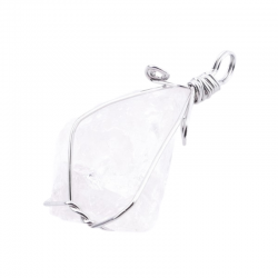 Quarzo Rosa Pendente Pietra Naturale Grezza - (± 3cm)