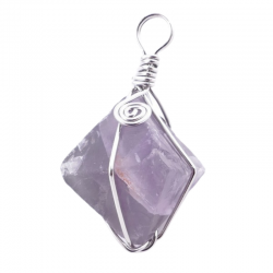 Fluorite Pendente Pietra Grezza Naturale - (± 2cm)