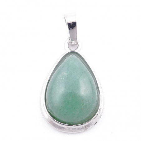 Pendente Avventurina Verde Pietra Naturale - Lacrima
