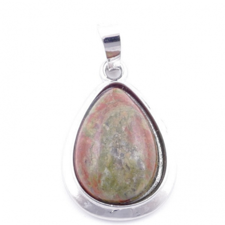 Pendente Unakite Pietra Naturale - Lacrima