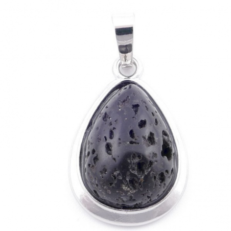 Pendente Lava Vulcanica Pietra Naturale - Lacrima