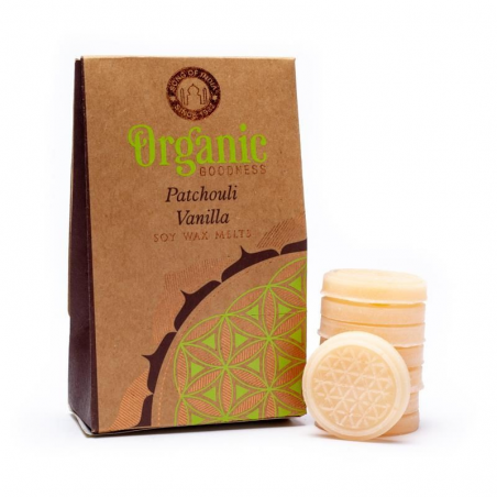Patchouli & Vaniglia Cere di Soia Profumate Organic Goodness - Song of India