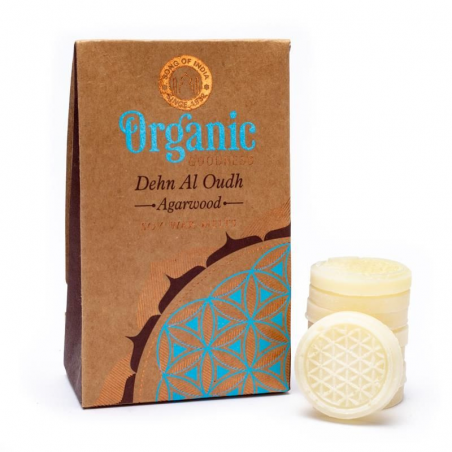 Legno di Agar (Oudh) Cere di Soia Profumate Organic Goodness - Song of India