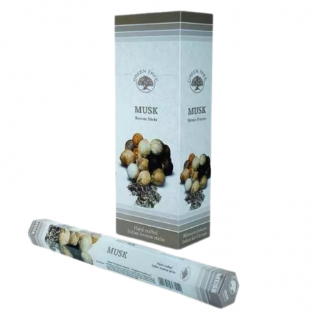 Muschio 20 Bastoncini Incenso Green Tree Musk Agarbatti
