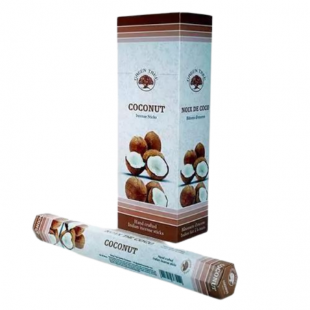 Cocco 20 Bastoncini Incenso Green Tree Coconut Agarbatti