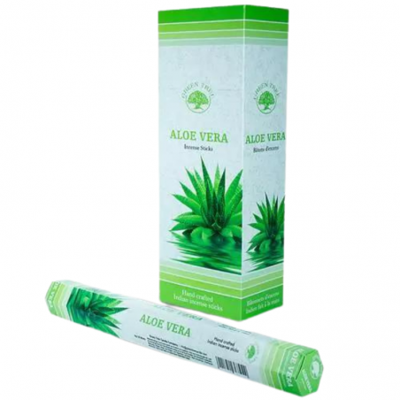 Aloe Vera 20 Bastoncini Incenso Green Tree Agarbatti