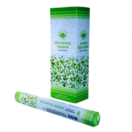 Gelsomino Delizioso 20 Bastoncini Incenso Green Tree Agarbatti